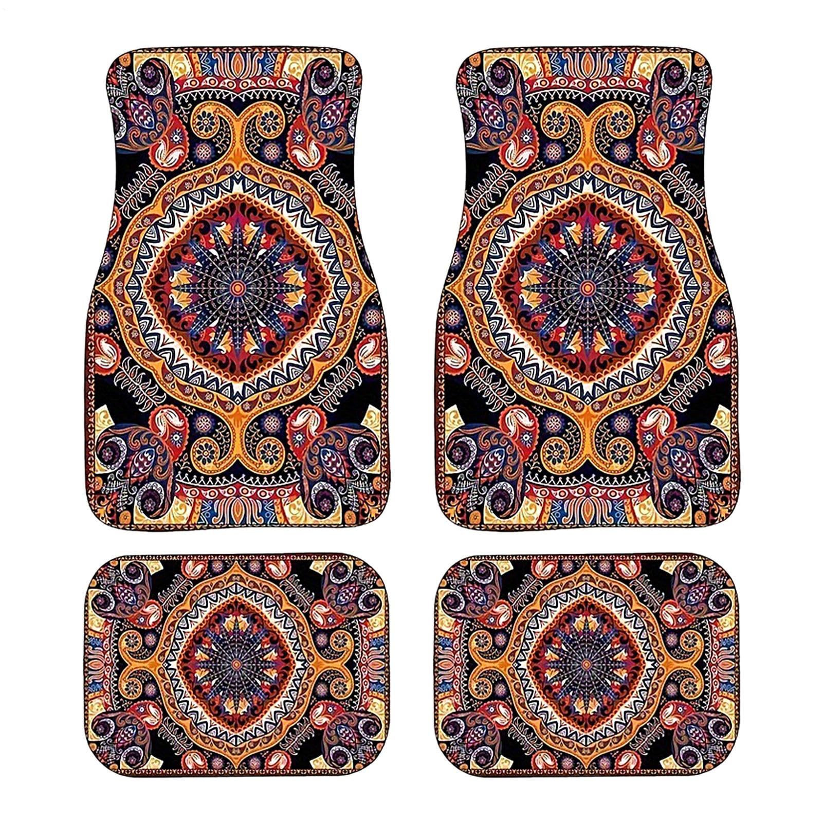 Auto Bodenmatten, Automatten, Boho-Auto-Fußmatte, Anti-Rutsch-Kissen Staubdichte Automatten, Auto Car Mats, Bohemian Auto Accessories Schutz Vor Schnee, Schlamm, Regen Auto Bodenmatten, Automatten, Boho-Auto-Fußmatte, Anti-Rutsch-Kissen Staubdichte Automatten, Auto Car Mats, Bohemian Auto Accessories Schutz Vor Schnee, Schlamm, Regen von Qiwieod