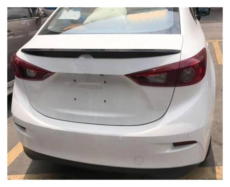 Auto Spoiler Wing ABS Farbe Spoiler Auto Spoiler Für Mazda 3 Axela Für Sierra 2014 2015 2016 2017 Hinten Flügel Auto Schwanz Spoiler Flügel(Red) von Qjahxkf