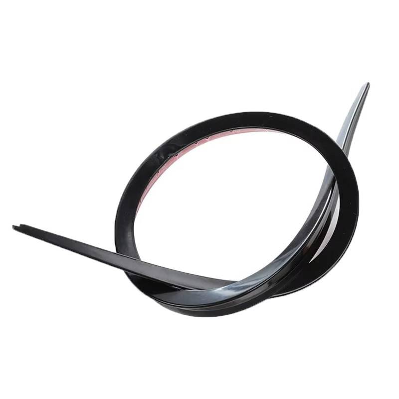 Auto Spoiler Wing Auto Heckdach Heckflügel Universal Spoiler Stoßstange Streifen Rad Augenbraue Lippe Trim Aufkleber Mehrzweck Schwanz Spoiler Flügel(1.5m Bright Black) von Qjahxkf