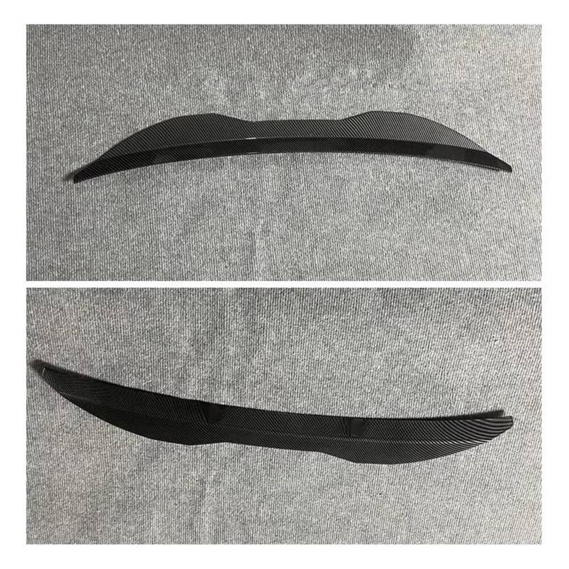 Auto Spoiler Wing Auto Stamm Racing Spoiler Passt Für FIAT Für 500 Für Abarth 595 2010-2020 Hinten Boot Deckel Highkick Schwanz Spoiler Flügel(Carbon Fiber Color S) von Qjahxkf