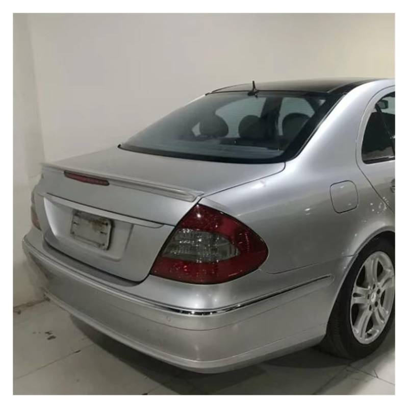 Auto Spoiler Wing FÜR Benz W211 YC E-klasse E200 E260 2003-2006 Spoiler ABS Kunststoff Material Auto Hinten Flügel Farbe Heckspoiler Schwanz Spoiler Flügel(Unpainted) von Qjahxkf