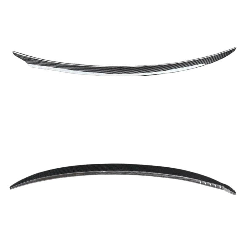 Auto Spoiler Wing Für A5 4 Türer 2009 2010 2011 2012 2013 2014 2015 2016 ABS-Kunststoff Unlackiert Primer Farbe Hinten Dach Flügel Spoiler Schwanz Spoiler Flügel(Carbon Fiber Pattern) von Qjahxkf