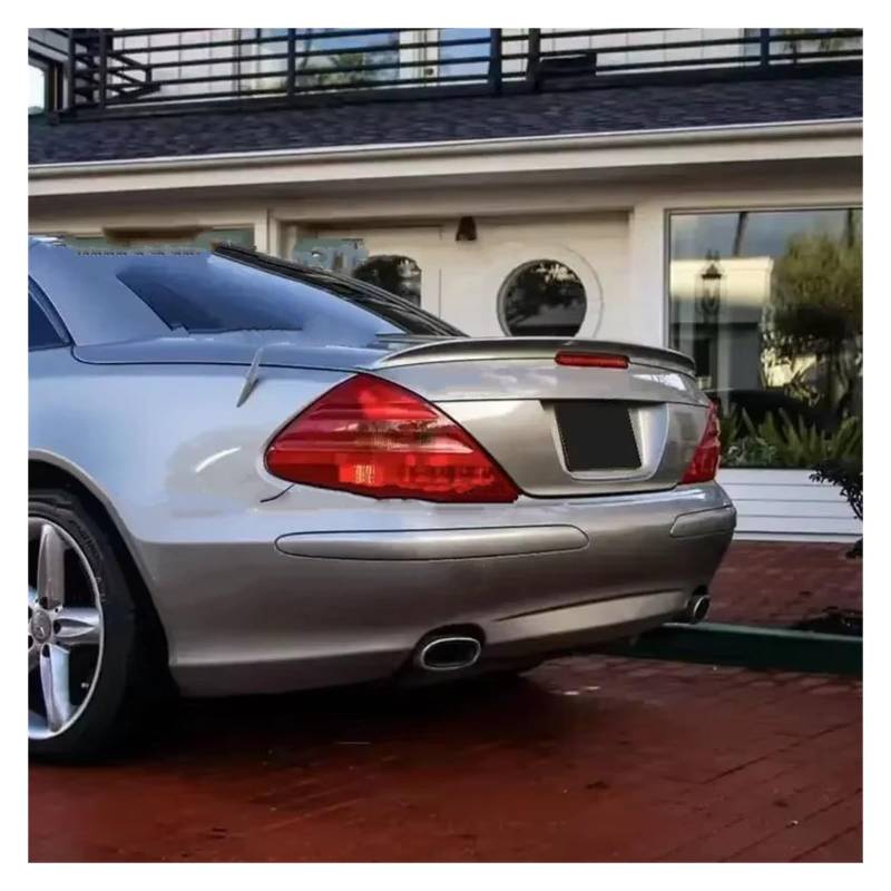 Auto Spoiler Wing Für Benz SL-Klasse R230 SL350 SL500 SL55 SL63 01 2007-2012 Für AMG Style FRP/real Carbon Fiber Spoiler Heckspoiler Schwanz Spoiler Flügel(Unpainted) von Qjahxkf