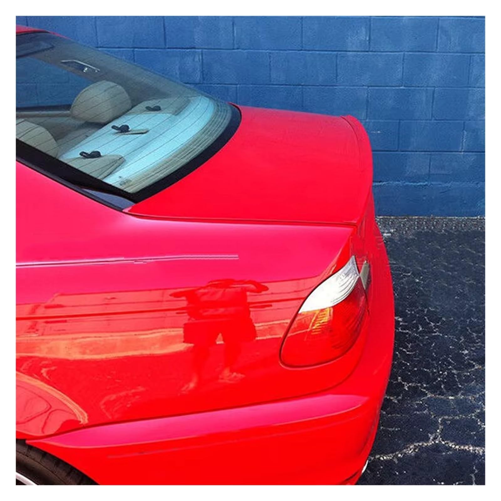 Auto Spoiler Wing Für M3 Stil Für 1998 1999 2000 2001 2002-2006 Für 3 Serie E46 ABS Schwarz Spoiler Limousine Carbon Faser Hinten Flügel Schwanz Spoiler Flügel(Glossy Black) von Qjahxkf