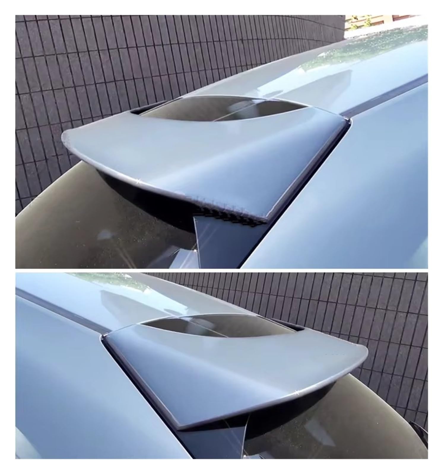 Auto Spoiler Wing Für Mazda 3 Axela Fließheck 2020 Auto Styling FRP Carbon Fiber Heckspoiler Flügel Schwanz Trunk Deckel Abdeckung Schwanz Spoiler Flügel(Bright Black) von Qjahxkf