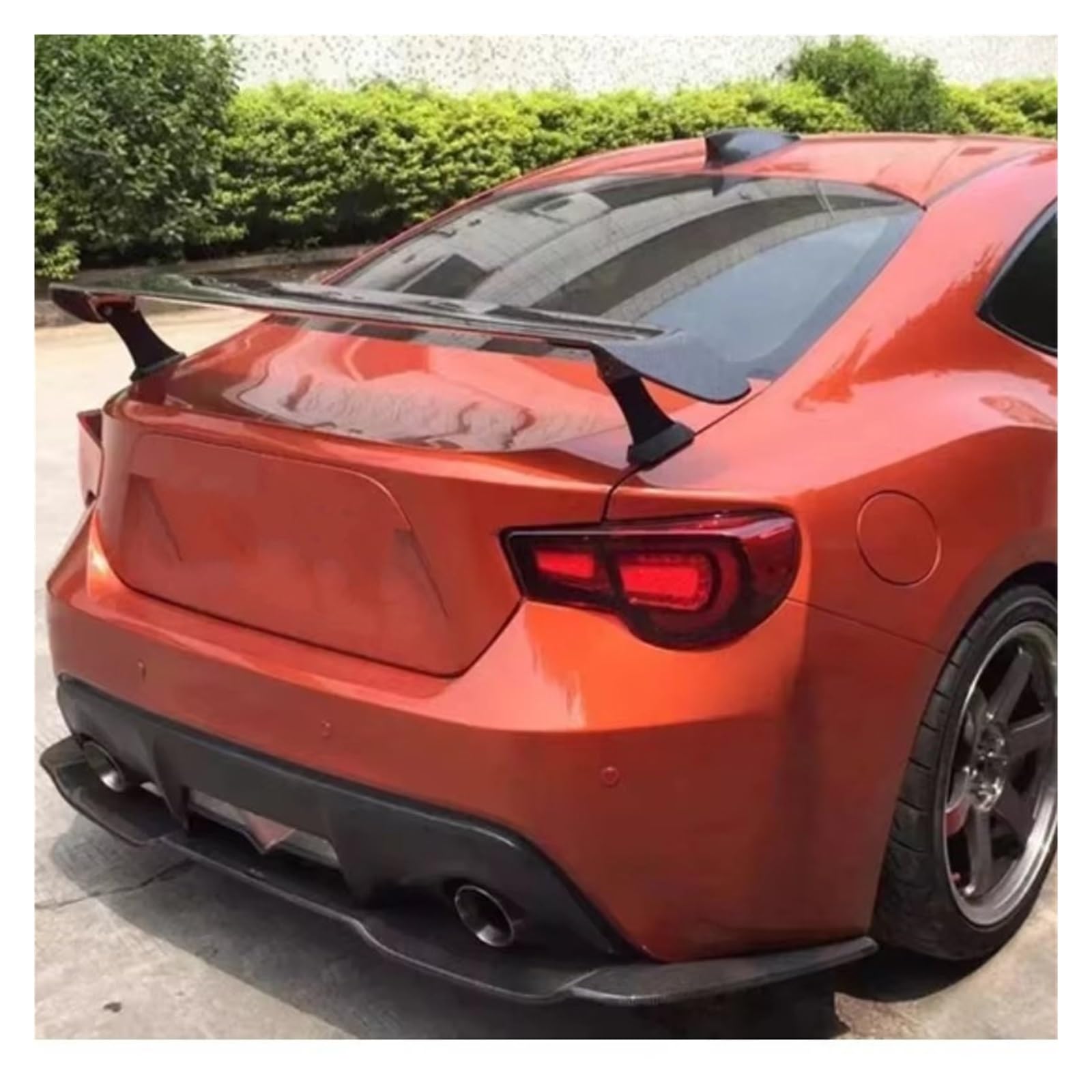 Auto Spoiler Wing Für Toyota GT86 Für Subaru BRZ Für Scion Für FR-S 2012-2017 Sard Stil Carbon Fiber Auto HECKFLÜGEL Heckspoiler Schwanz Spoiler Flügel(FRP Glossy Black) von Qjahxkf