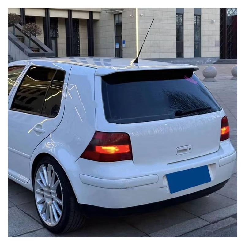 Auto Spoiler Wing Für VW Für Golf 4 IV MK4 Standard Und R32 2004 2005 2006 2007 2008 ABS Unlackiert Grau Zurück Windschutzscheibe Spoiler Schwanz Spoiler Flügel(Matte Black) von Qjahxkf
