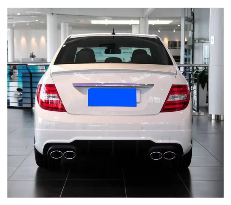 Auto Spoiler Wing Spoiler Für Benz W204 C180 C200 C260 C280 C300 C74 2008-2013 Hinten Stamm Flügel Heckspoiler Durch Primer Schwanz Spoiler Flügel(Black) von Qjahxkf