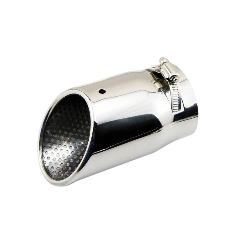 Edelstahl Auspuff Endrohr 80 mm 3,15 Zoll Universal-Auto-Hinterauspuff-Endrohrspitzen-Abdeckungsverkleidung passend für Modelle mit einem Durchmesser zwischen 65 mm und 78 mm Endrohr Auspuffblende von Qjahxkf