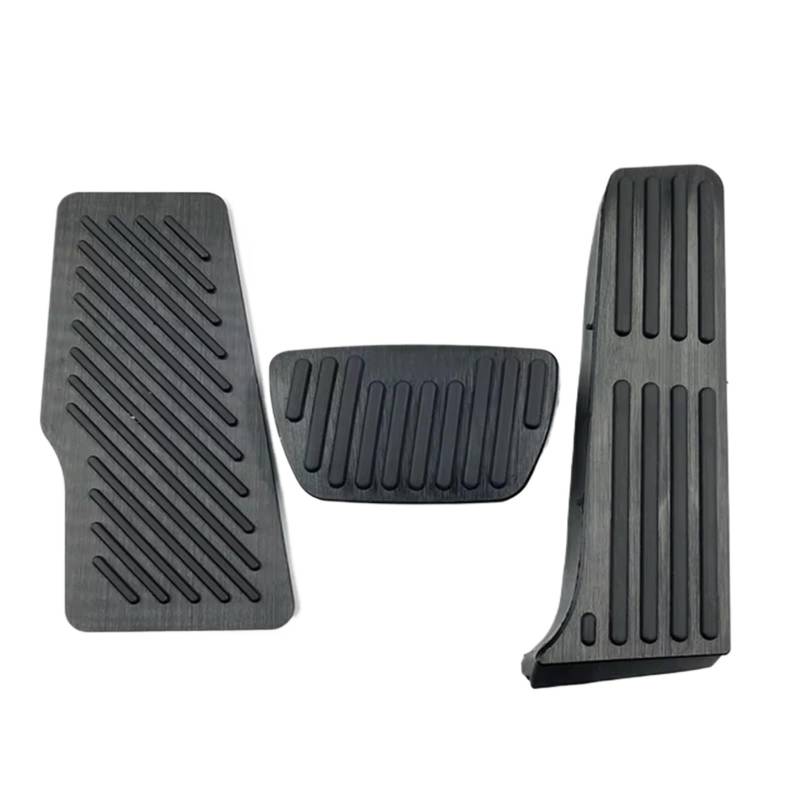 Pedalkappen Bremse Aluminium Auto Auto Pedale Abdeckung Kraftstoff Bremse Fußstütze Pads Platte Abdeckung Für Toyota Für Camry 70 V70 2018-2022 Bremse Fußstütze(3piece Black) von Qjahxkf