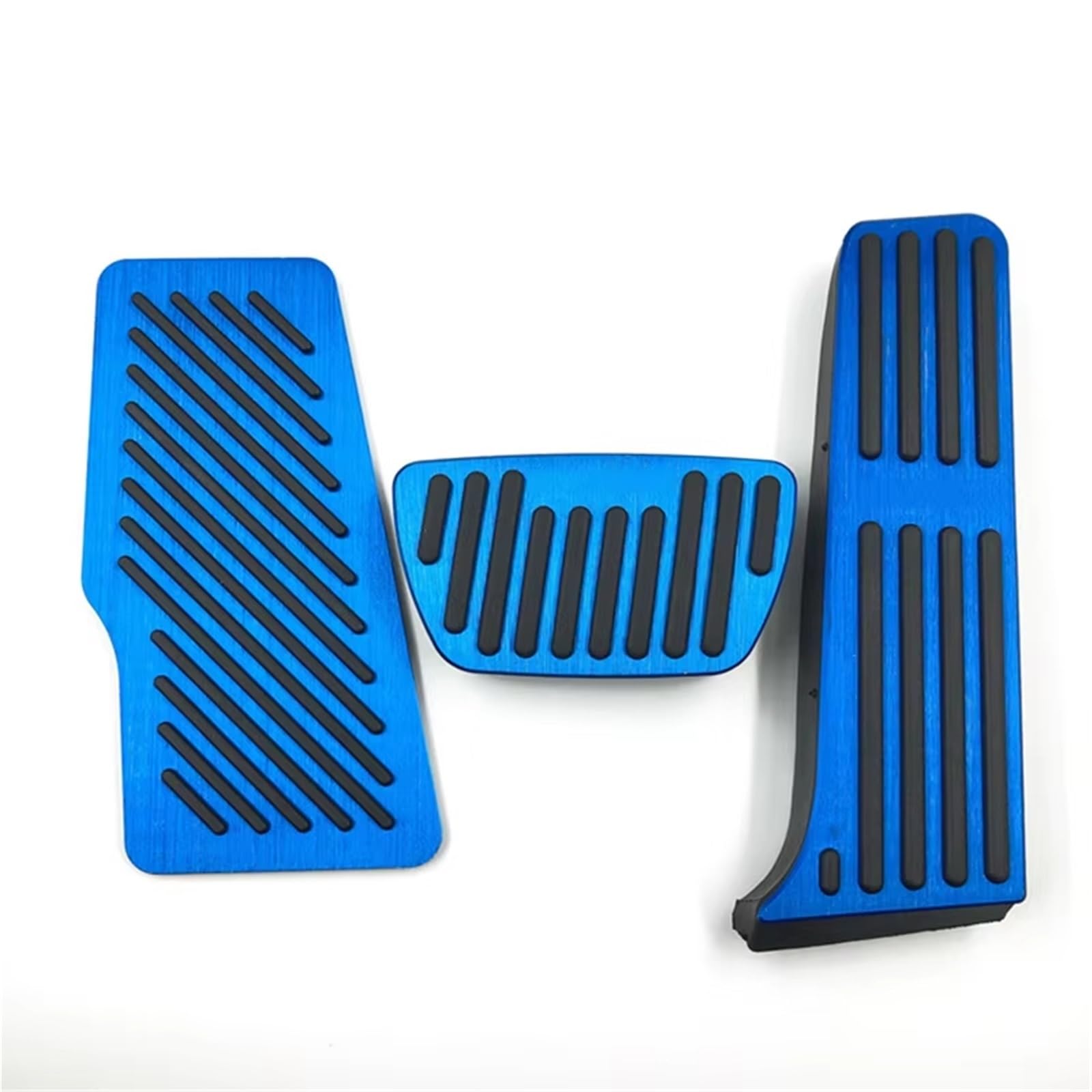 Pedalkappen Bremse Aluminium Auto Auto Pedale Abdeckung Kraftstoff Bremse Fußstütze Pads Platte Abdeckung Für Toyota Für Camry 70 V70 2018-2022 Bremse Fußstütze(3piece Blue) von Qjahxkf