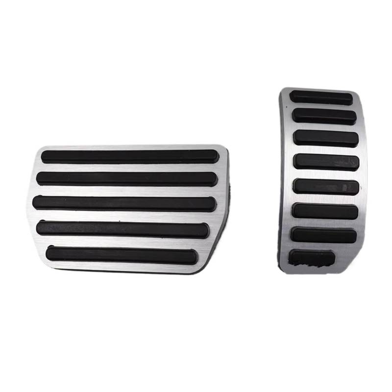 Pedalkappen Bremse Aluminiumlegierung Gasbremspedal at Pedalplatte Pads Abdeckungen für Volvo XC60 XC70 S60 S80 V60 V70 2009-2017 Bremse Fußstütze(for S80-GasBrake(2piece)) von Qjahxkf