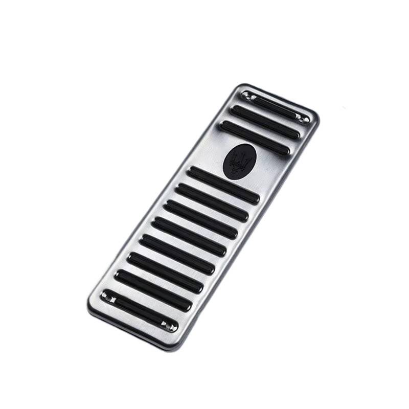 Pedalkappen Bremse Auto-Fußpedalauflage, rutschfestes Pedal, für Maserati, für Levante, für Quattroporte, für Ghibli 2014 2015 2016 2017–2021 Bremse Fußstütze(3piece) von Qjahxkf