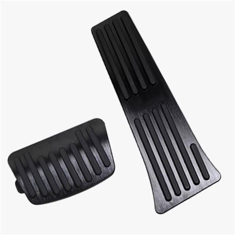 Pedalkappen Bremse Auto Kraftstoff Beschleuniger Bremse Fußstütze Pedal rutschfeste Pad Zubehör Für Hyundai Für Tucson NX4 2021 2022 2023 2024 Bremse Fußstütze(2piece Black) von Qjahxkf