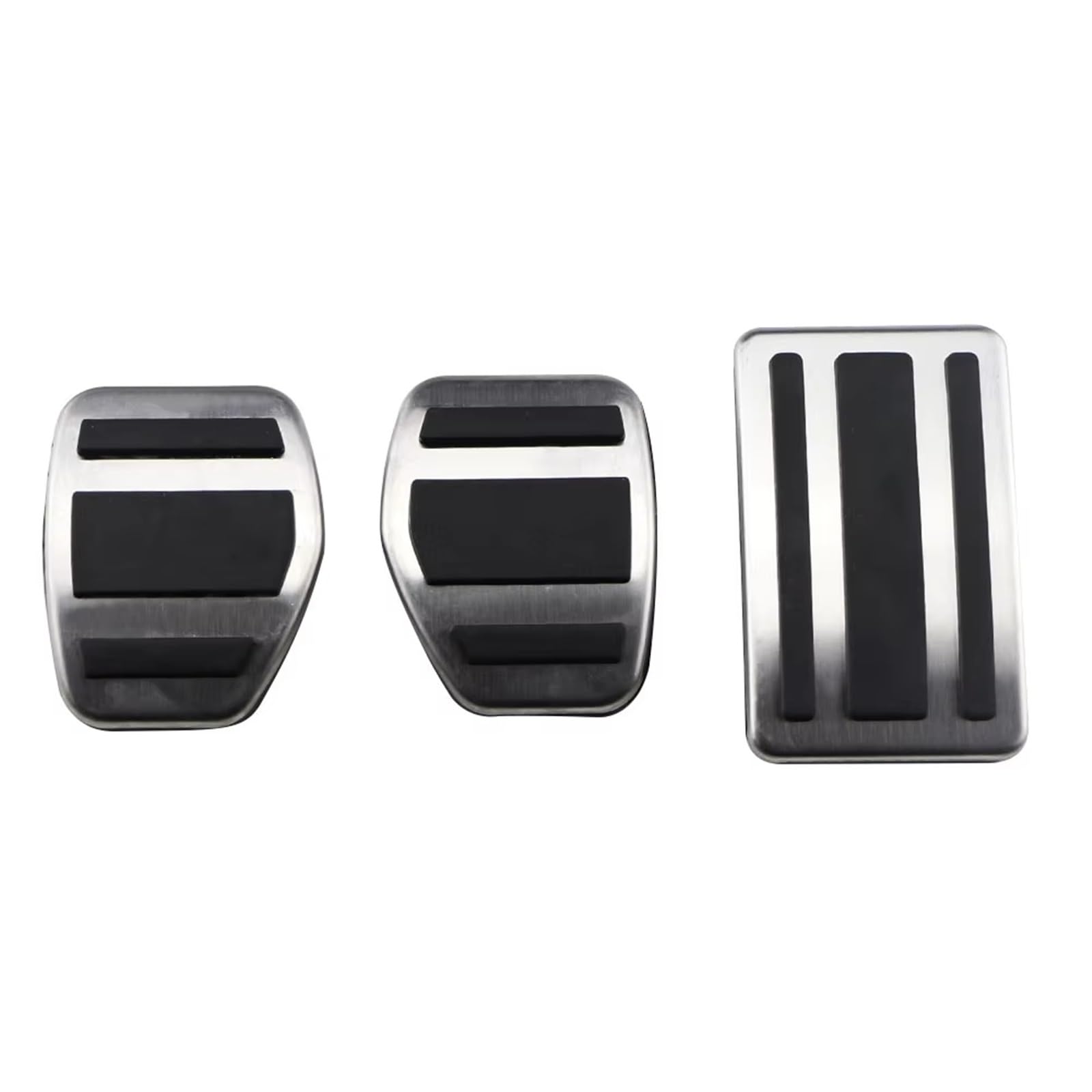 Pedalkappen Bremse Autopedale Gas Bremse Kupplung Edelstahl Rutschfestes Pedal at MT Für Citroen C2 2003 2004 2005 2006 2007 2008 2009 Bremse Fußstütze(3 Piece) von Qjahxkf