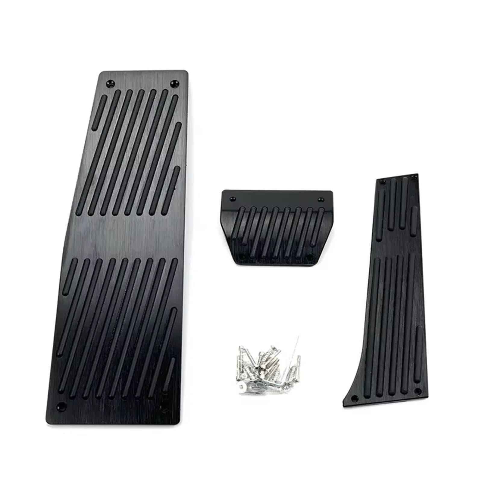 Pedalkappen Bremse Autozubehör für E60 E61 E63 E64 E70 für M5 M6 Gaspedal Bremse Fußstütze Pedal Pads Styling Gas Bremse Fußstütze(Drill at 3piece Black) von Qjahxkf