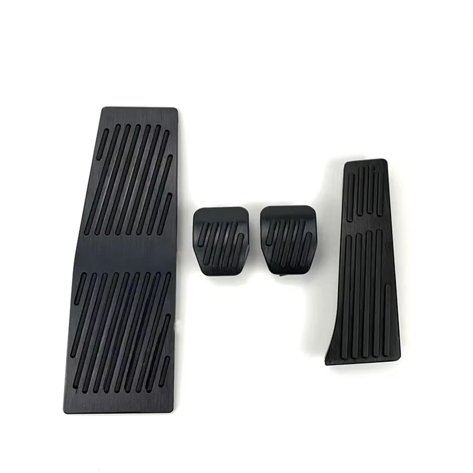 Pedalkappen Bremse Autozubehör für E60 E61 E63 E64 E70 für M5 M6 Gaspedal Bremse Fußstütze Pedal Pads Styling Gas Bremse Fußstütze(No Drill MT Black) von Qjahxkf
