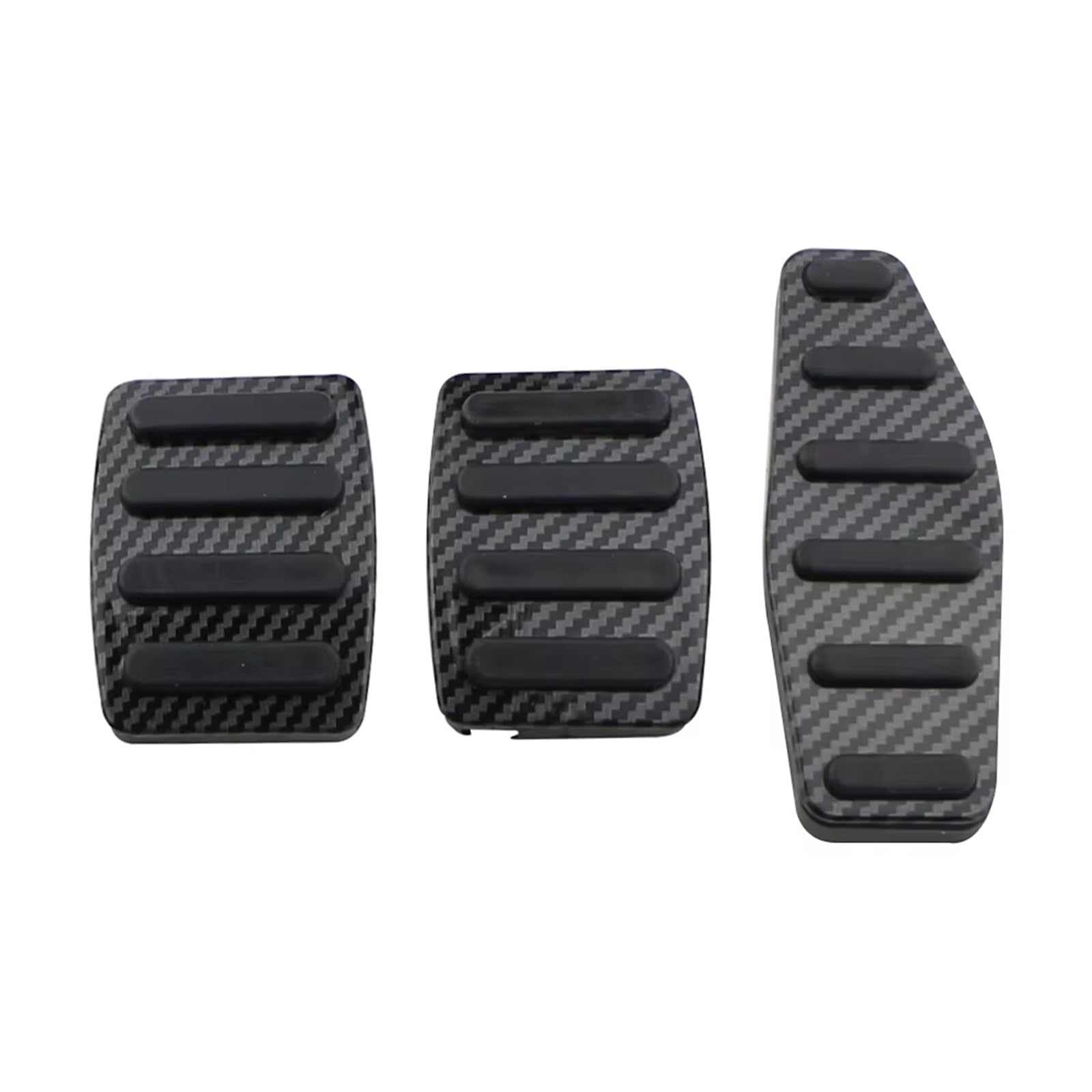 Pedalkappen Bremse Carbon Fiber Schwarz Auto Pedal Abdeckung Für Suzuki Für Jimny JB74 JB64 2019 2020 2021 2022 Gas Bremspedale Pads Bremse Fußstütze(MT) von Qjahxkf