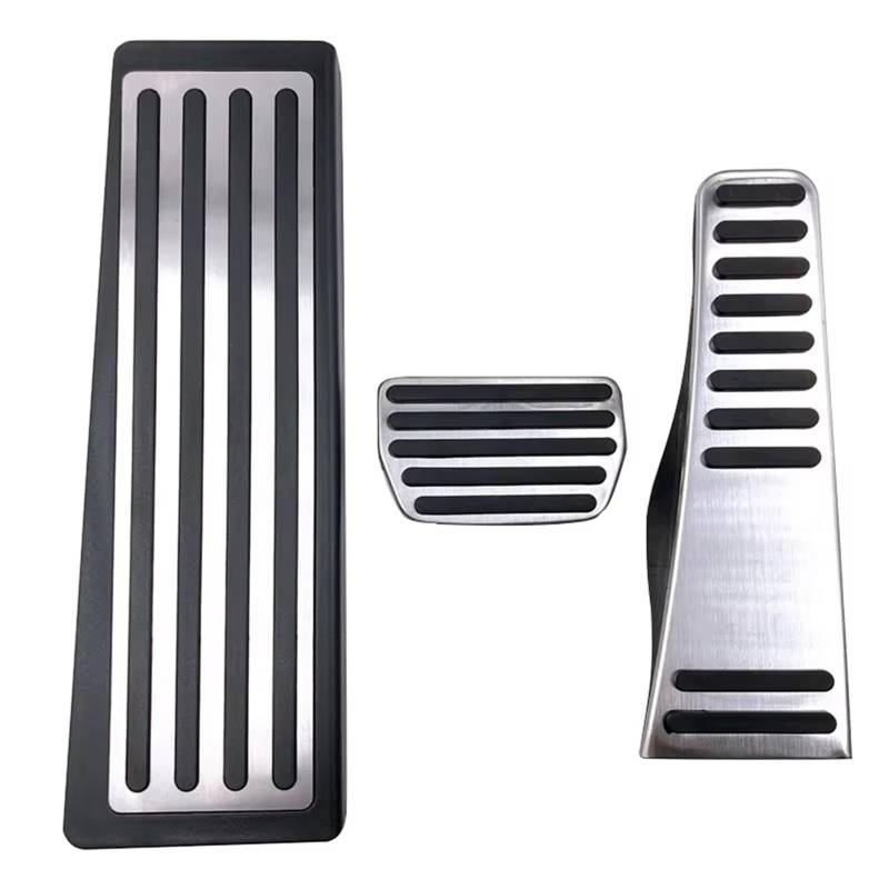 Pedalkappen Bremse Edelstahl Auto Gaspedal Kraftstoff Bremse Fußstütze Pedale Abdeckung Für Volvo Für XC60 Für XC90 Für S90 Für V90 2015-2024 Bremse Fußstütze(S90 2016-2024 3piece) von Qjahxkf