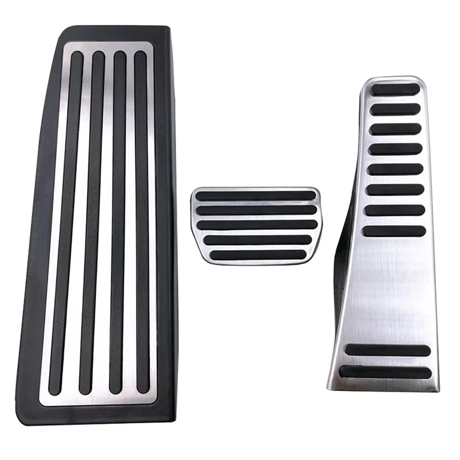 Pedalkappen Bremse Edelstahl Auto Gaspedal Kraftstoff Bremse Fußstütze Pedale Abdeckung Für Volvo Für XC60 Für XC90 Für S90 Für V90 2015-2024 Bremse Fußstütze(XC60 2018-2024 3piece) von Qjahxkf