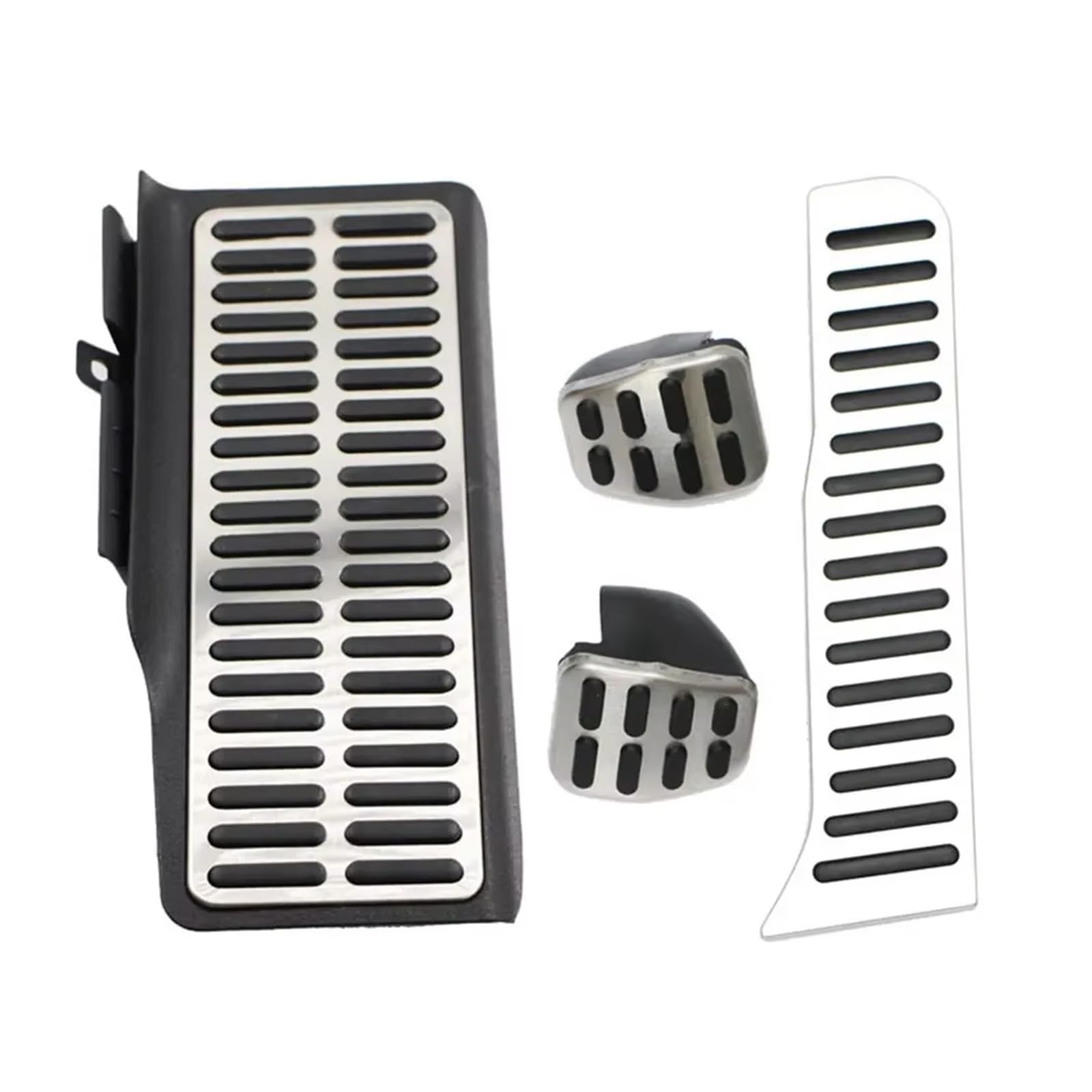 Pedalkappen Bremse Edelstahl Auto Kraftstoff Gas Pedal Pads Fuß Rest Pedale Abdeckung für Vw Bremse Fußstütze(4piece MT) von Qjahxkf