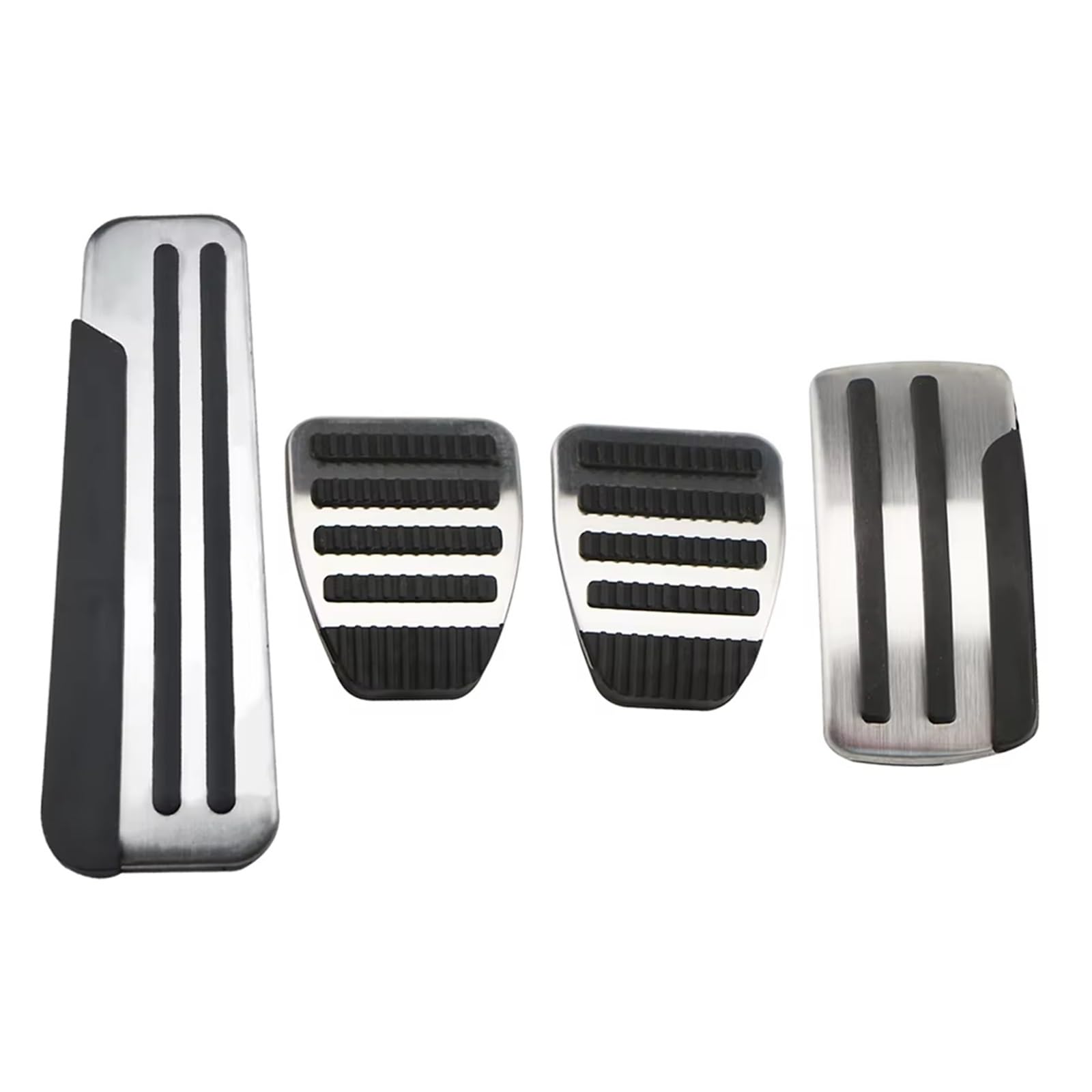 Pedalkappen Bremse Edelstahl Kraftstoff Bremse Fußstütze Pedal Abdeckung MT at Für Nissan X-Trail Xtrail T31 Für Rogue Qashqai J10 Teana Für Altima Bremse Fußstütze(MT with Rest Pedal) von Qjahxkf