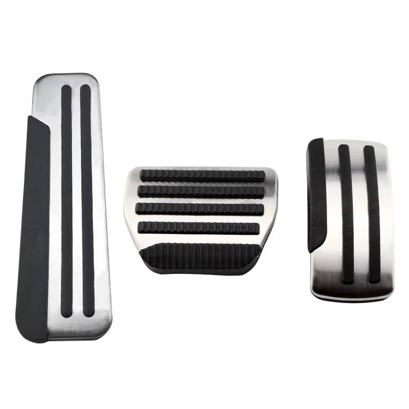 Pedalkappen Bremse Edelstahl Kraftstoff Bremse Fußstütze Pedal Abdeckung MT at Für Nissan X-Trail Xtrail T31 Für Rogue Qashqai J10 Teana Für Altima Bremse Fußstütze(at with Rest Pedal) von Qjahxkf