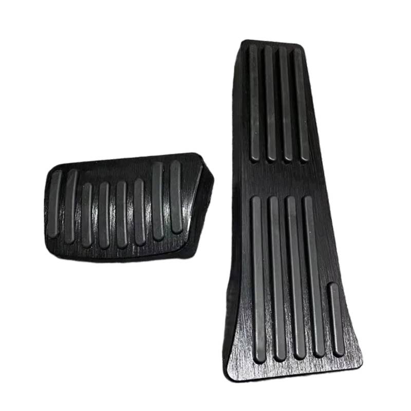 Pedalkappen Bremse Für Kia für Carnival für Sedona KA4 2020 2021 2022 Auto Fußstütze Pedal Kraftstoff Beschleuniger Bremspedal Abdeckung Bremse Fußstütze(2piece Black) von Qjahxkf