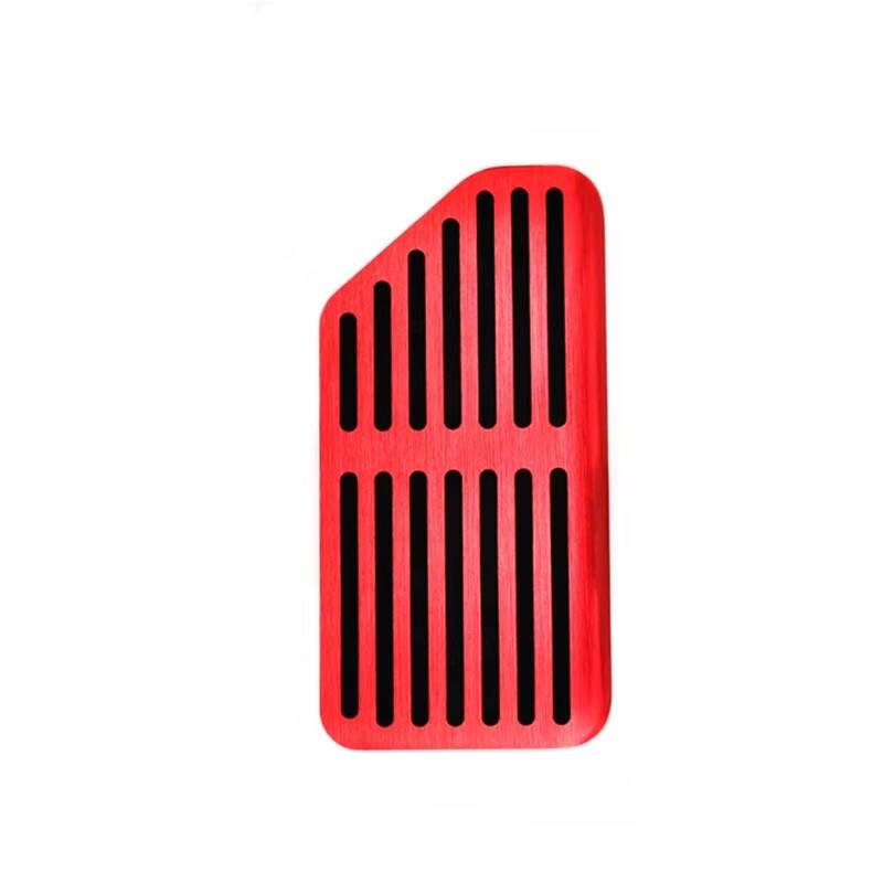 Pedalkappen Bremse Für Kia für Carnival für Sedona KA4 2020 2021 2022 Auto Fußstütze Pedal Kraftstoff Beschleuniger Bremspedal Abdeckung Bremse Fußstütze(Footrest Red) von Qjahxkf