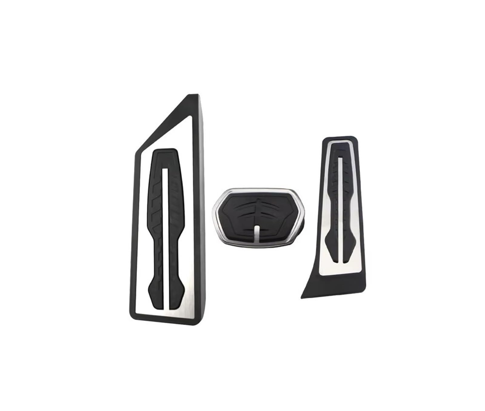 Pedalkappen Bremse Gas Bremse Fußstütze Abdeckung LHD Edelstahl Auto Pedal Für X1 F48 2 Serie F44 Bremse Fußpedal Bremse Fußstütze(at with Rest Pedal) von Qjahxkf