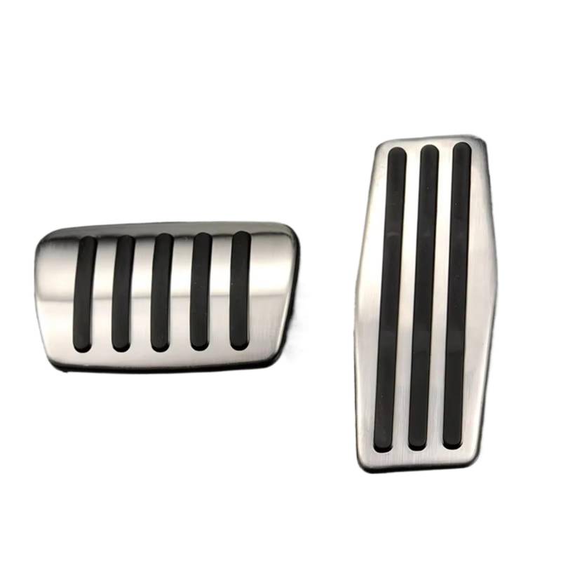 Pedalkappen Bremse Gas Bremspedal Fall Für GMC Terrain 2018 2019 2020 2021 Fuß Pedal Pad Abdeckungen Bremspedal Abdeckungen Bremse Fußstütze(Steel No Clip AT2piece) von Qjahxkf