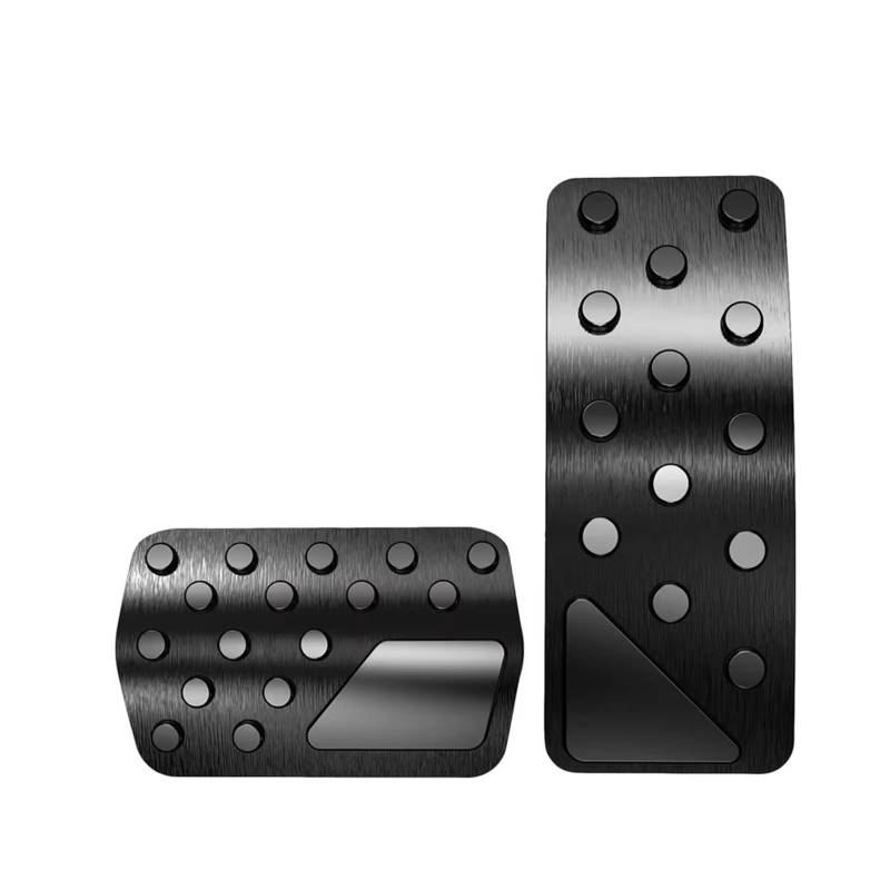 Pedalkappen Bremse Gaspedalabdeckung + Bremspedalabdeckung aus Aluminium für Jeep für Grand für Cherokee 2011 2012 2013 2014 2015 2016-2020 2021 Bremse Fußstütze von Qjahxkf
