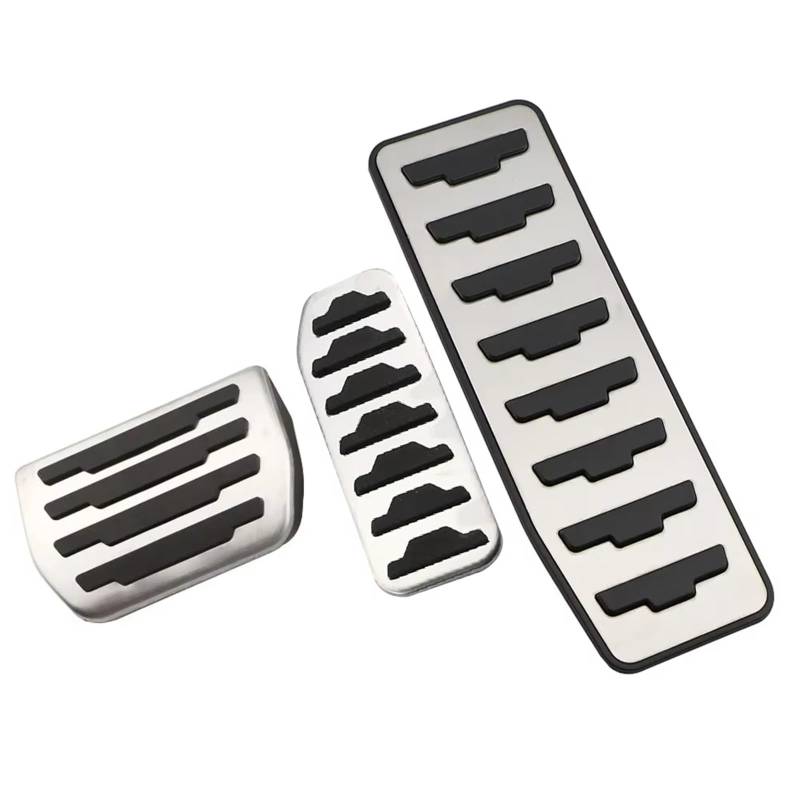 Pedalkappen Bremse Pedale Pads Gas Bremspedal Abdeckung FÜR Jaguar E-Pace 2018 2019 2020 2021 2022 Bremspedal Abdeckungen Bremse Fußstütze(at with Rest) von Qjahxkf