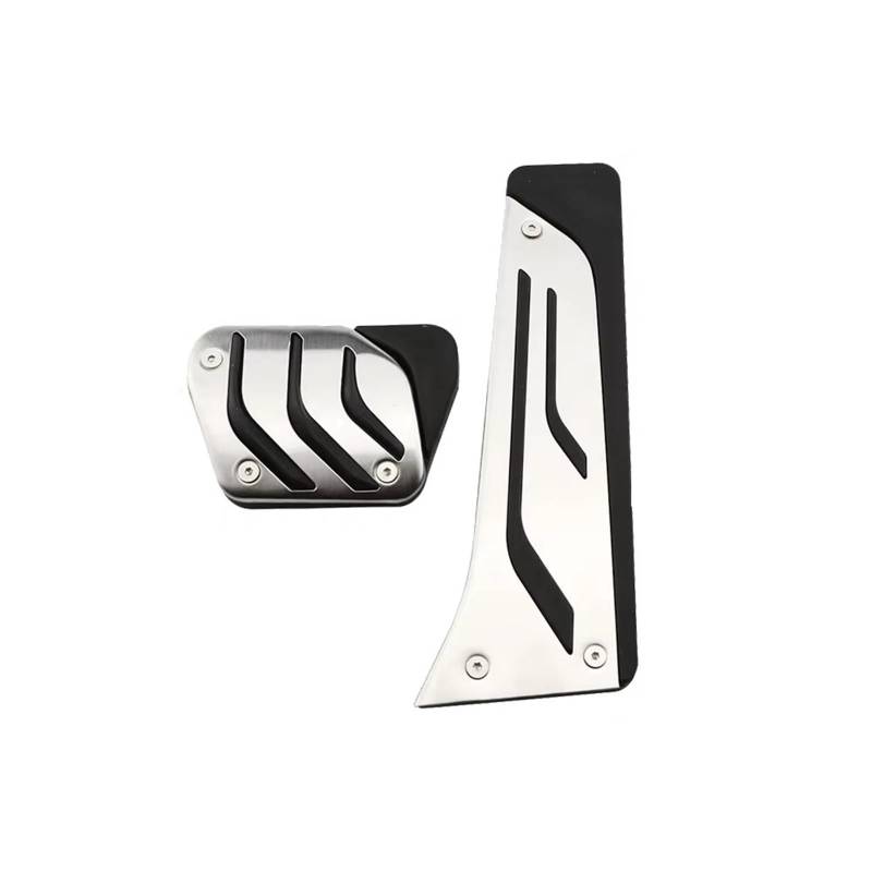 Pedalkappen Bremse RHD Edelstahl Auto Fußstütze Pedal Abdeckung Für 1 2 3 4 Serie F20 F21 F30 F31 F34 GT F32 F33 F36 2011-2018 Bremse Fußstütze(at Without Rest) von Qjahxkf