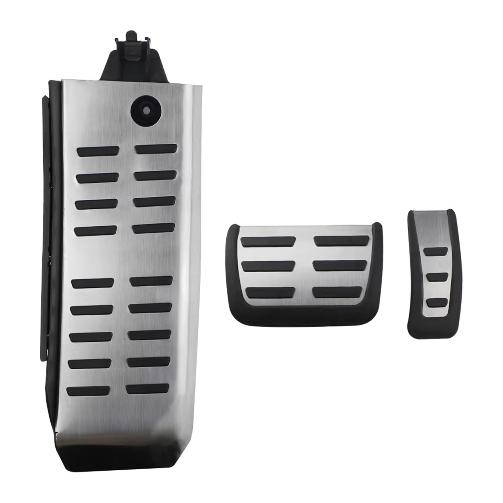 Pedalkappen Bremse Sport Gaspedalabdeckung für Fußstütze, Pedal, für A6 (4F) C6 S6 2008–2012, Fußpedal-Beläge Bremse Fußstütze(Rest and at) von Qjahxkf