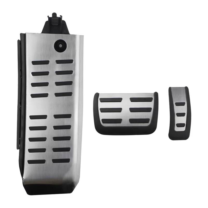 Pedalkappen Bremse Sport Gaspedalabdeckung für Fußstütze, Pedal, für A6 (4F) C6 S6 2008–2012, Fußpedal-Beläge Bremse Fußstütze(Rest and at) von Qjahxkf
