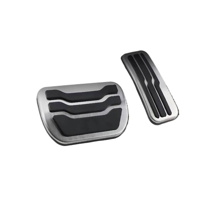 Pedalkappen Bremse at-Pedale für Ford für Edge 2015 2016 2017 2018 2019 2020 2021 2022 2023 Gasbremspedalabdeckung Edelstahlpolster Bremse Fußstütze von Qjahxkf