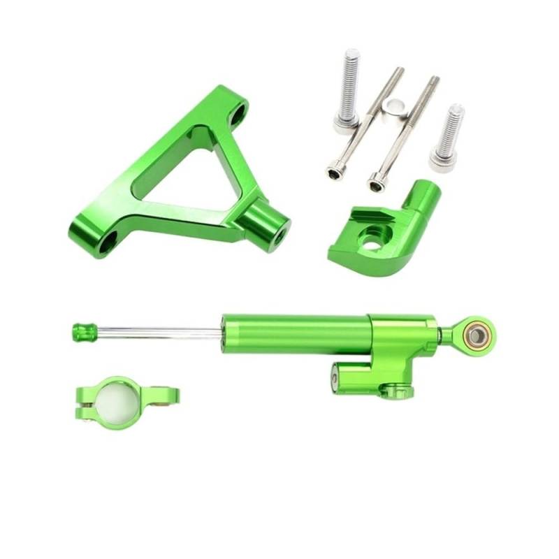 Motorrad Lenkungsdämpfer Carbon Motorräder Dämpfer Lenkung Für ZX10R 2004-2005 Stabilisieren Dämpfer Halterung Montieren Montage Unterstützung Halter Kit Set von QmeNa