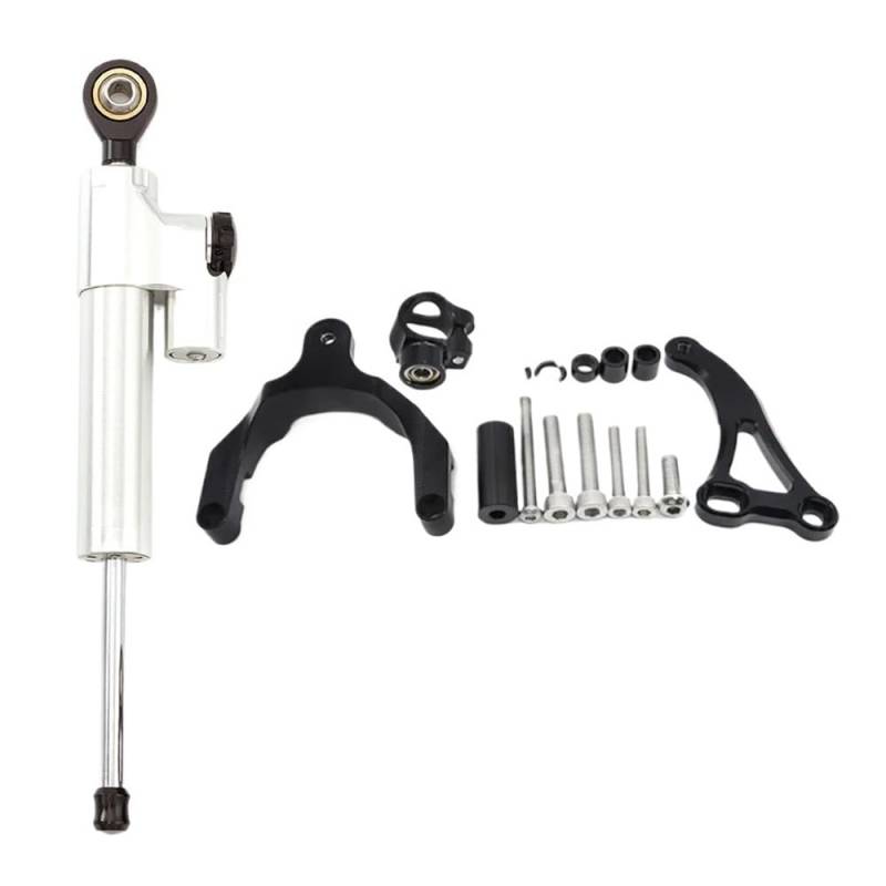 Motorrad Lenkungsdämpfer FÜR GSXS 750 FÜR GSX-S 750 FÜR GSX S750 FÜR GSXS750 2017-2023 CNC Carbon Lenkungsdämpfer Halterung Unterstützung Stabilisator Lenkungsdämpfer von QmeNa