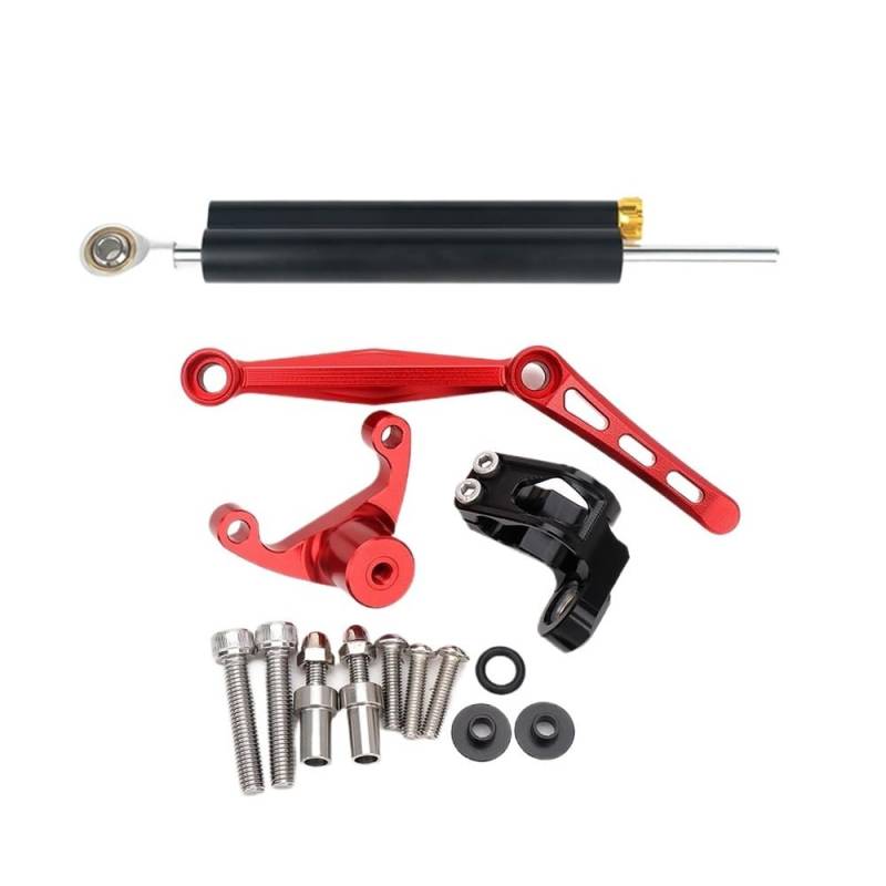 Motorrad Lenkungsdämpfer Für 21-24 Jahre Für Monster 950/937 Modifiziertes Lineal-Kit Dämpferhalterung Anti-Shake-Head-Lenkstabilisator-Stoßdämpfer von QmeNa