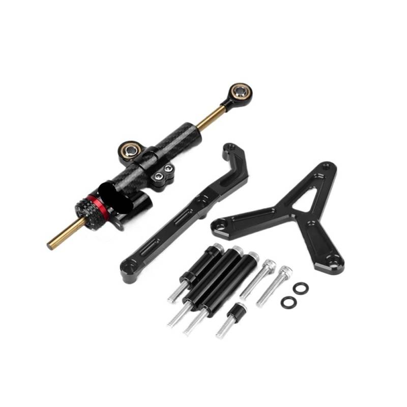 Motorrad Lenkungsdämpfer Für Tracer 9 GT Für TRACER9 Gt 2021 2022 2023 Motorrad Stabilisator Lenkung Dämpfer Halterung Montage Kit Unterstützung Zubehör von QmeNa