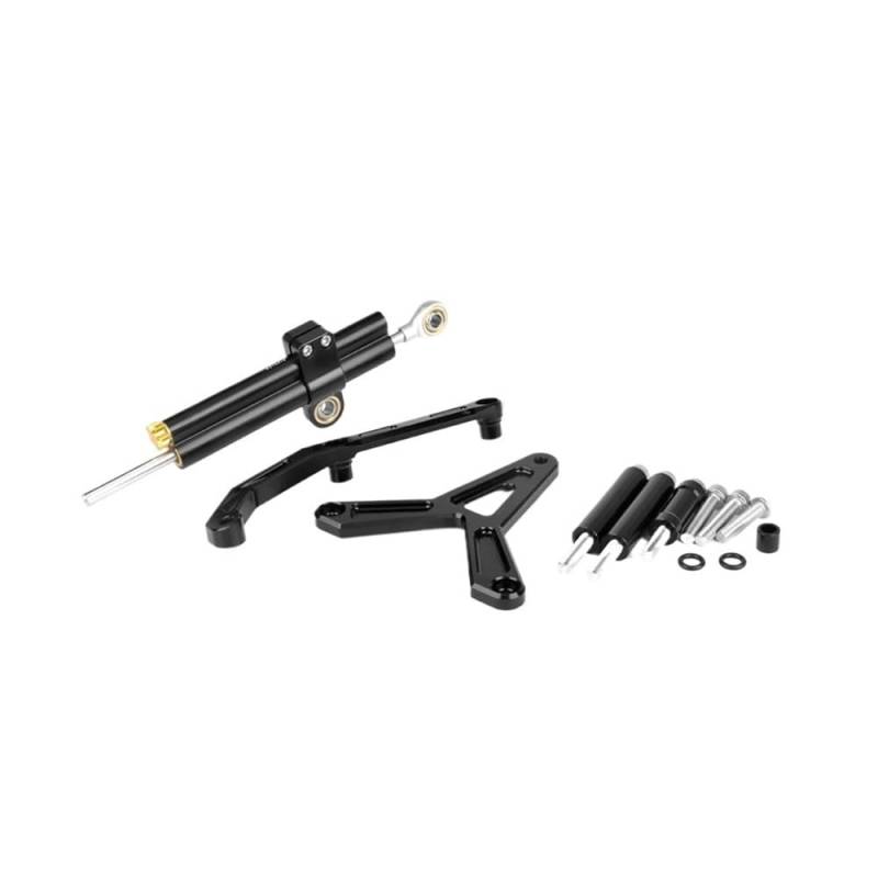 Motorrad Lenkungsdämpfer Für Tracer 9 GT Für TRACER9 Gt 2021 2022 2023 Motorrad Stabilisator Lenkung Dämpfer Halterung Montage Kit Unterstützung Zubehör von QmeNa