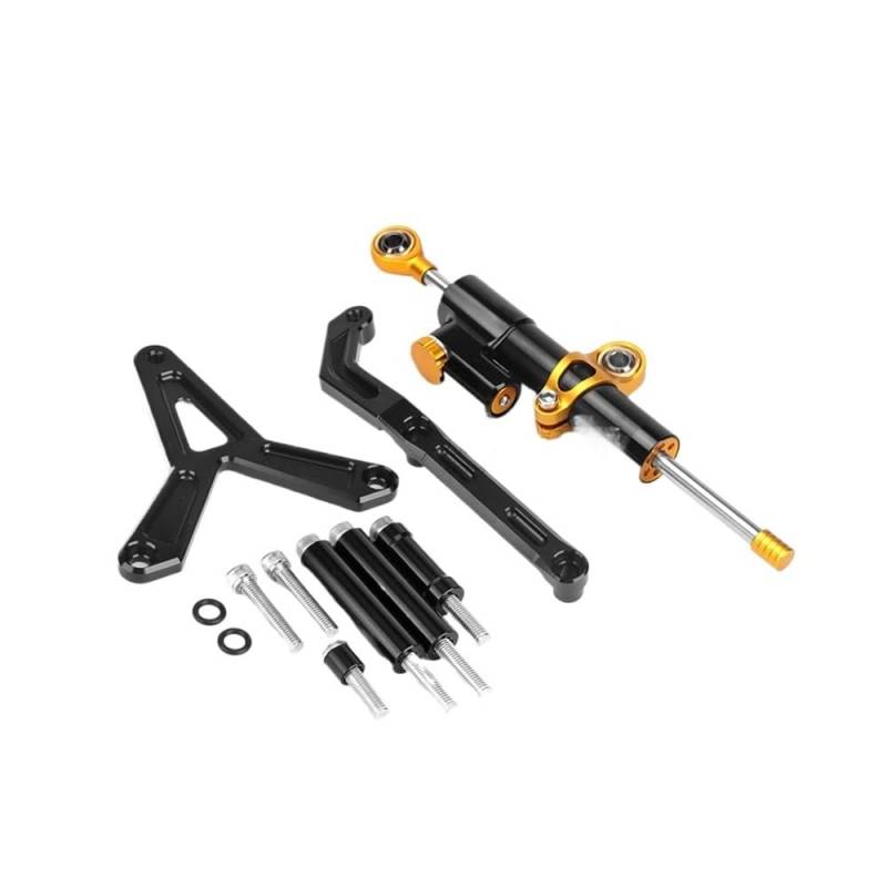 Motorrad Lenkungsdämpfer Für Tracer 9 GT Für TRACER9 Gt 2021 2022 2023 Motorrad Stabilisator Lenkung Dämpfer Halterung Montage Kit Unterstützung Zubehör von QmeNa
