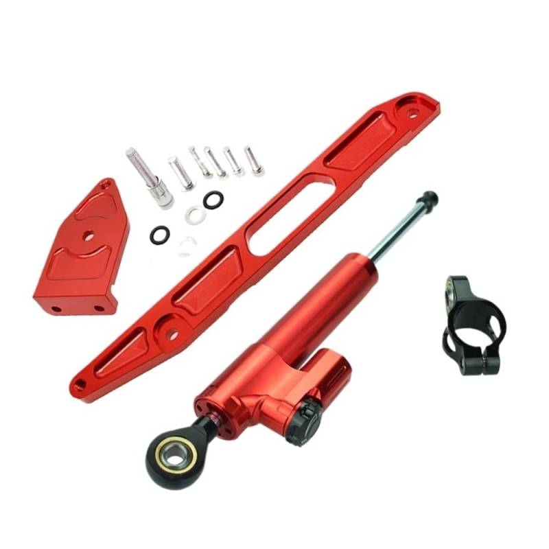 Motorrad Lenkungsdämpfer Für XJR 1300 Für XJR1300 1998 1999 2000 2001 2002-2015 Motorrad Aluminium Lenkungsstabilisator Dämpferhalterung Montagesatz von QmeNa