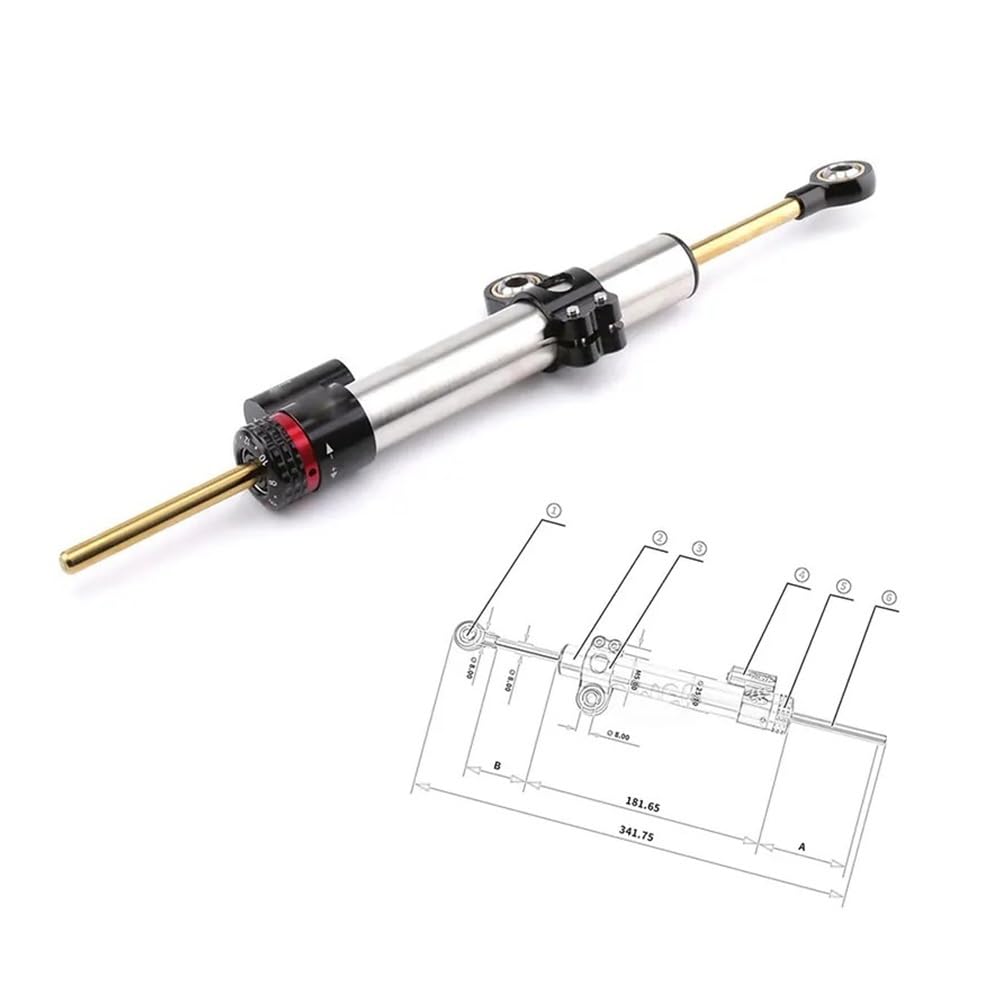 Motorrad Lenkungsdämpfer Motorrad-Dämpfungsgerät Motorrad-Stabilisator Universeller Richtungsdämpfer Langlebiger Lenkungsdämpfer Aluminium-Stoßdämpfer Motorrad Lenkungsdämpfer Motorrad-Dämpfungsgerät Motorrad-Stabilisator Universeller Richtungsdämpfer Langlebiger Lenkungsdämpfer Aluminium-Stoßdämpfer von QmeNa