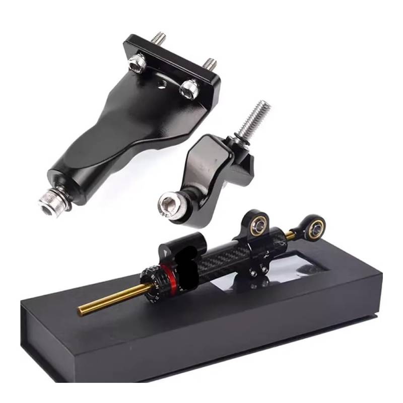 Motorrad Lenkungsdämpfer Motorrad-Front-End-Lenkungsdämpfer-Basisstabilisator-Lenkungsstoß-Montagehalterungs-Unterstützungskit Für R25 R3 2021-2024 von QmeNa