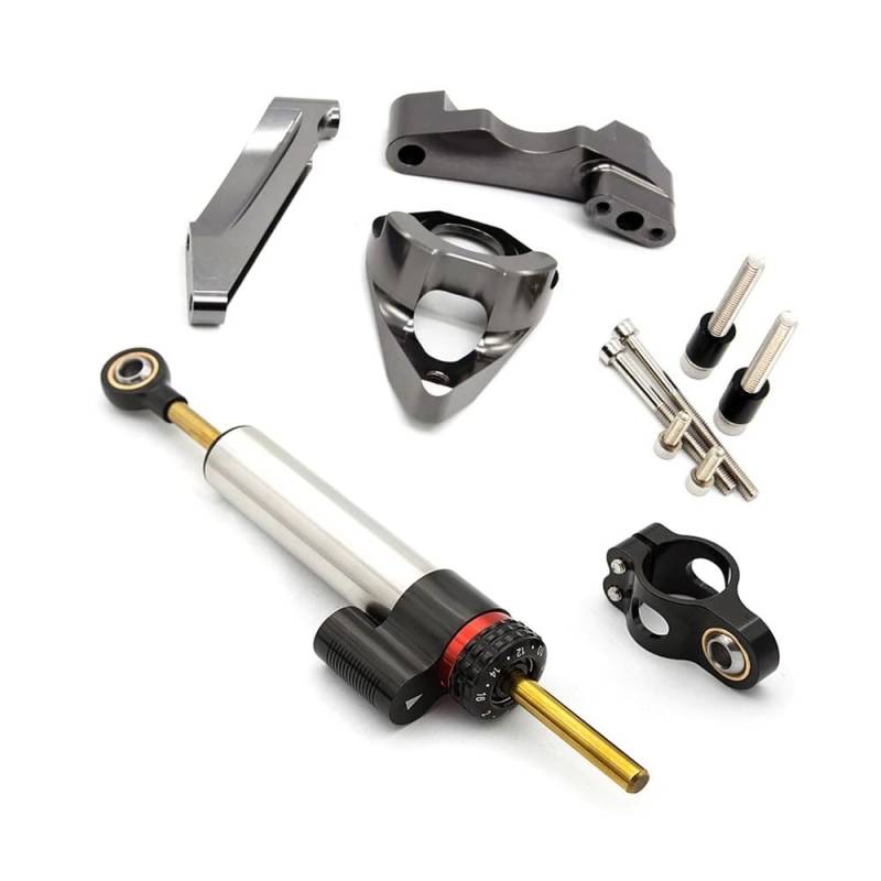 Motorrad Lenkungsdämpfer Motorrad Stabilisator Lenkung Dämpfer Montage Halterung Unterstützung Kit Für GSXR 600 750 2001 2002 2003 2004 2005 Für GSX-R600 von QmeNa