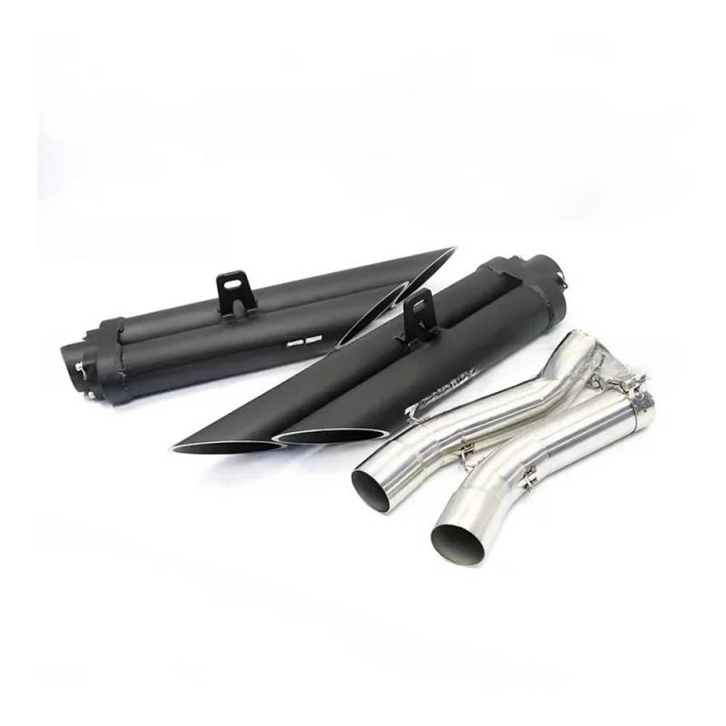 Motorrad Schalldämpfer Für R1YZF R1 2004 2005 2006 2007 2008 2009 2010 2012 2013 2014 Jahr Universal Dual-Outlet Motorrad Auspuff Schalldämpfer Rohr von QmeNa
