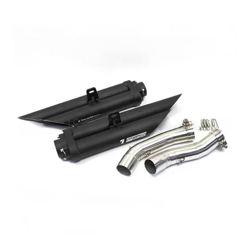 Motorrad Schalldämpfer Für R1YZF R1 2004 2005 2006 2007 2008 2009 2010 2012 2013 2014 Jahr Universal Dual-Outlet Motorrad Auspuff Schalldämpfer Rohr von QmeNa