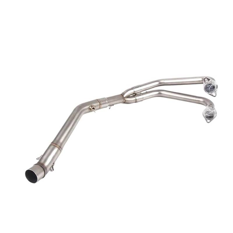 Motorrad Schalldämpfer Motorrad Auspuff Escape Moto Geändert Volle Front Mittleren Link Rohr Schalldämpfer Für YZF-R3 YZF-R25 MT03 2014-2021 von QmeNa